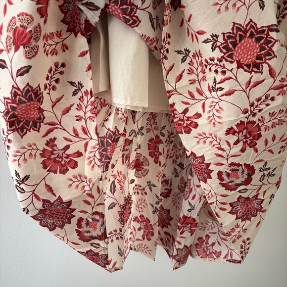 NWT Sanctuary Voil Cream and Red Floral Skirt and Sleeveless Top Matching Set L - Picture 4 of 10